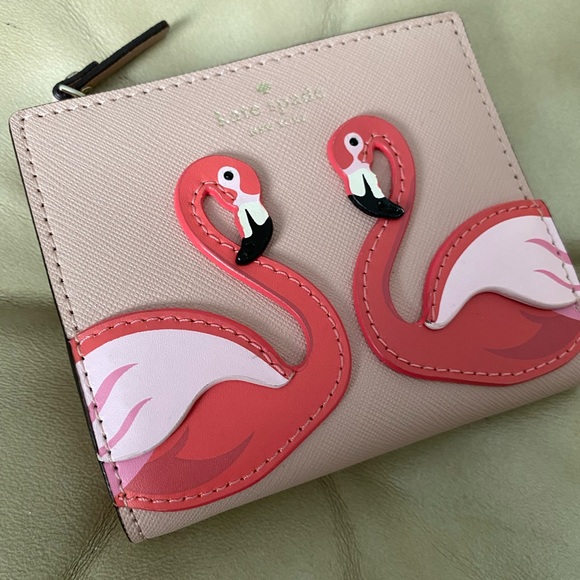 kate spade Bags Lknw Kate Spade Pink Flamingo Wallet By The Pool